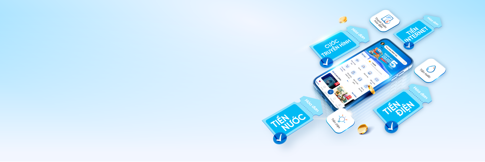 Các dịch vụ trên ứng dụng VNPAY